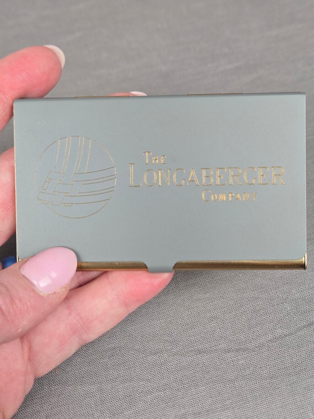 Engraved Longaberger Business Card Holder ~ Credit Card Holder